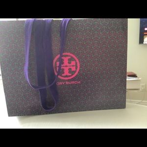 Tory Burch 12" x 16" x 6" Large Paper Bag Gift Shopping Tote Bag Authentic Empty